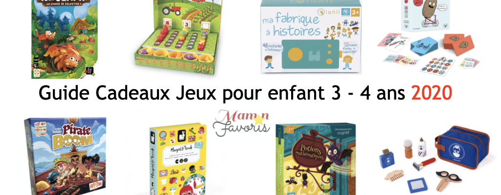 « LE » Guide cadeaux jeux pour enfant 3-4 ans 2020